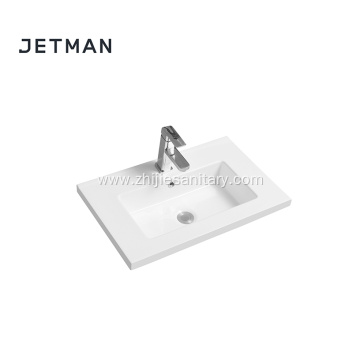 Bathroom ceramic rectangle hand wash basin